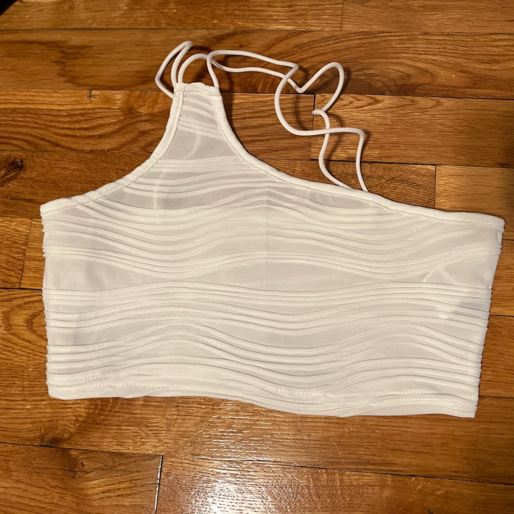 shein white crop top